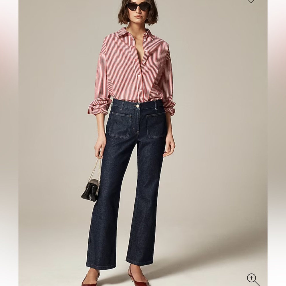 J. Crew high-rise kickout jean with sailor pockets 26
